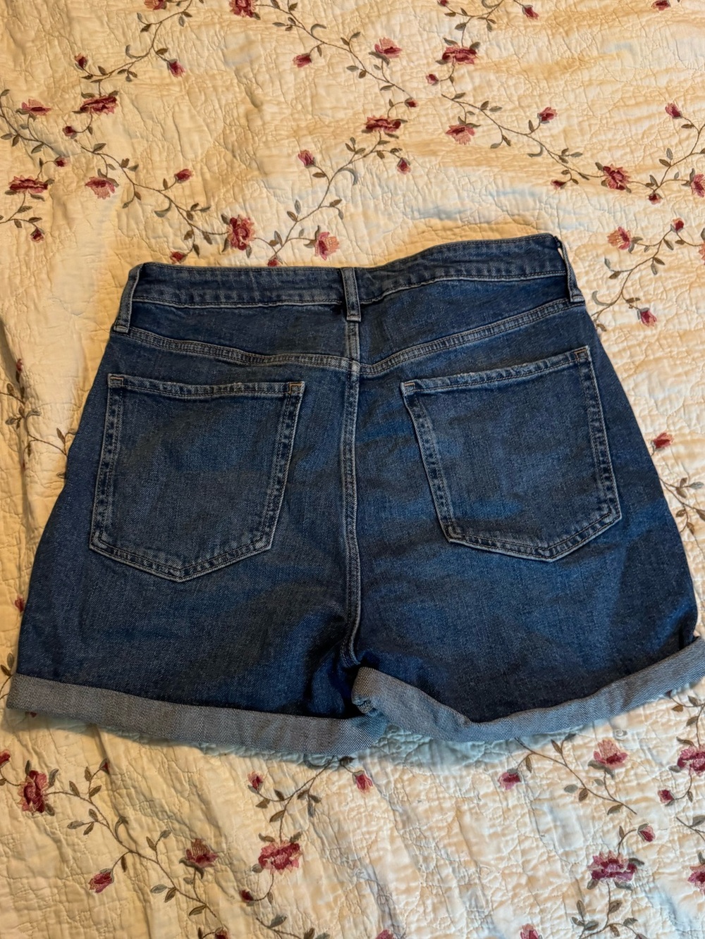 High Rise Denim Shorts - Picture 3 of 4